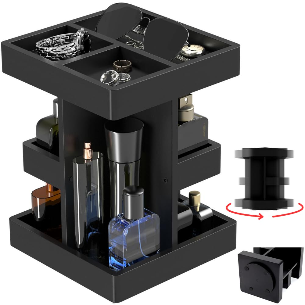 Organizador de colonia para hombres ideal para ordenar la mesita de noche y el tocador