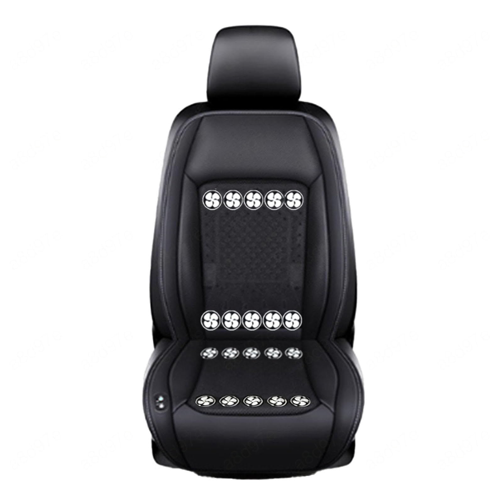 LRF-yxkj Ventilated Car Seat Cover 12V-24V 3 Cooling Air Speeds Ventilated Seat Cover for Car Suv Truck Universal Fit,Black-12V20Fan