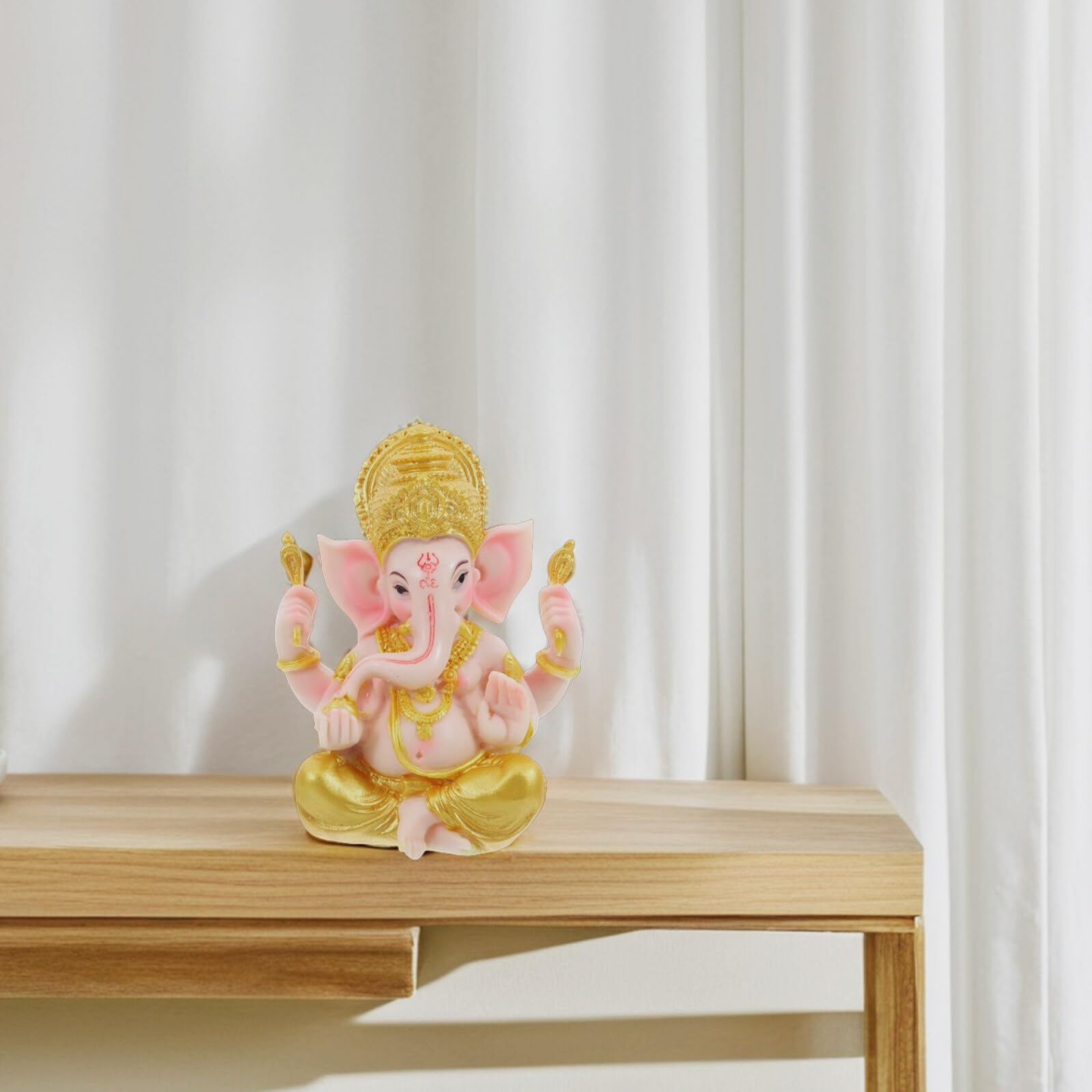OUNONA Elefante Scultura Figurina in Ornamento Casa per Ricchezza Decorazione Tavolo Soggiorno
