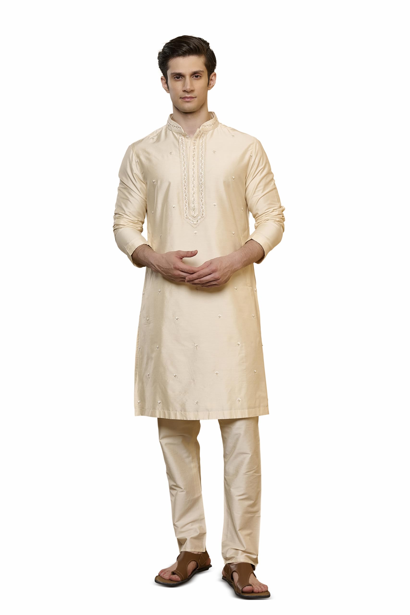 tasva Ivory Signature Kurta Set-picture-22