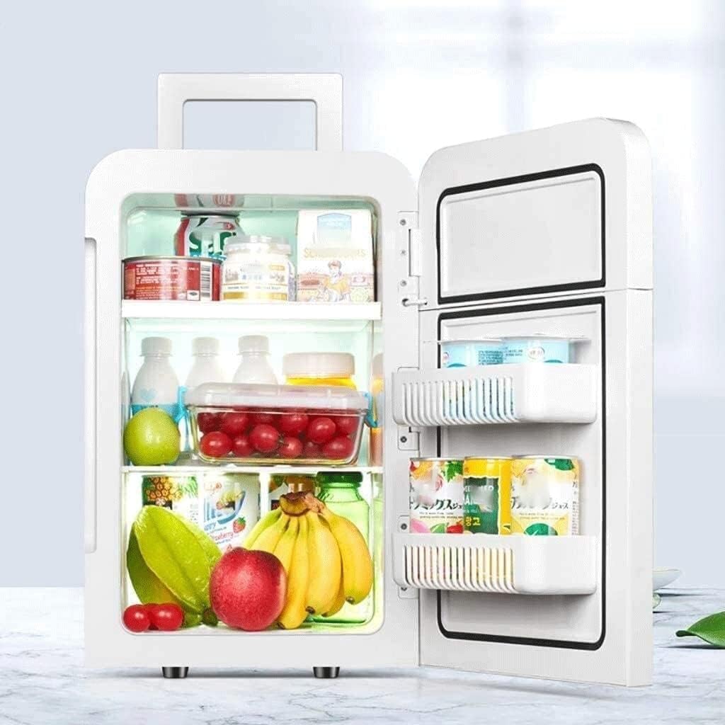 Portable Fridge Cools Provides Compact Storage for Skincare Snacks 20-Liter Capacity for Home Car