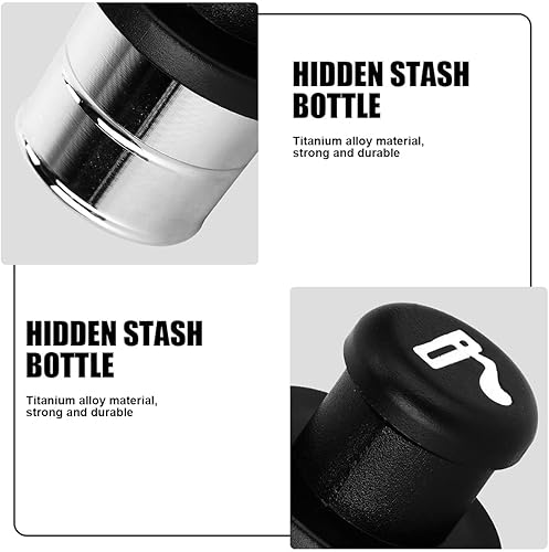 Miniatura 3 de BESULEN Pastillero secreto con forma de encendedor de automóvil, 2 unidades de contenedor de almacenamiento secreto secreto oculto, caja de