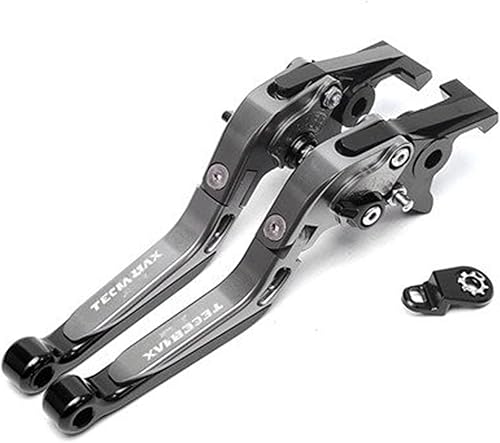 RSFIL Palancas de freno de embrague plegables ajustables CNC para motocicleta con bloqueo de estacionamiento para Yamaha para Techmax para Xmax 125