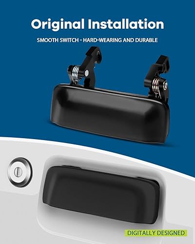 Miniatura 3 de Exterior Door Handles Front Driver Passenger Side Replacement for 2001-2011 for Ford Ranger Black(2pcs)