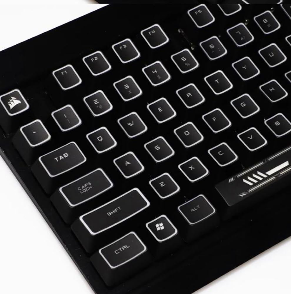 104 Keycaps ROG Backlit Keycap for Razer Mechanical Gaming Keyboards