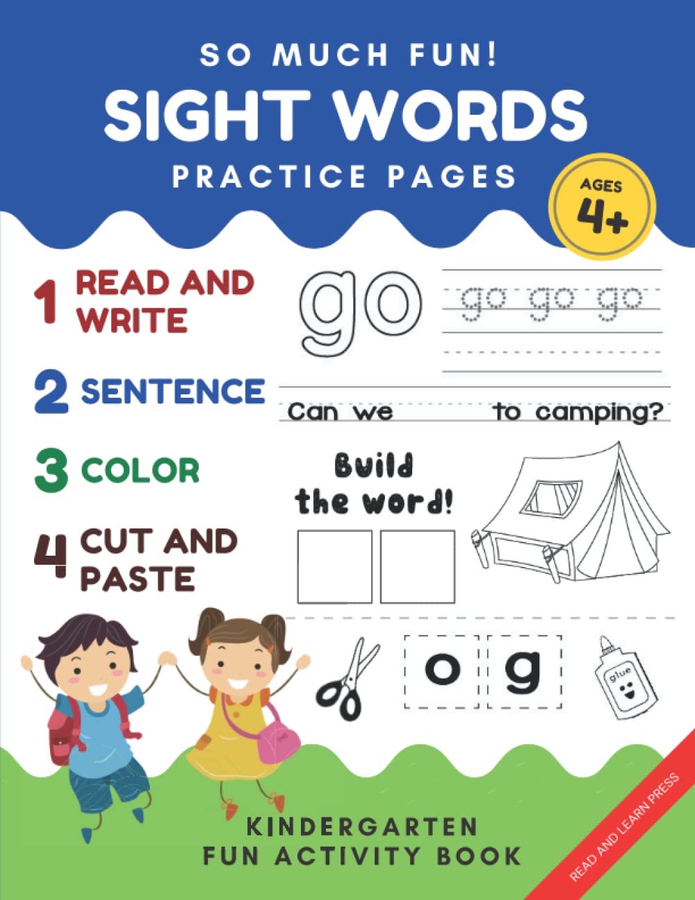 So Much Fun! -Sight Words Practice Pages: Kindergarten Daily Workbook Game. Read, Write, Color Cut and Paste Games to Really Learn Words (Kindergarten Fun Activity Book)