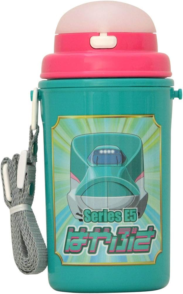Shinkansen Straw Cold Water Bottle (Hayabusa Kagayaki, Doctor Yellow, Hayabusa (Green))