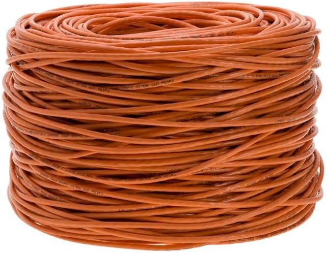 Up To 60% OFF Satmaximum CAT6 1000ft UTP Orange Ethernet Solid Cable 550Mhz LAN Cable 23AWG RJ45 Network Wire Bulk (Orange) Hottest Sales Satmaximum CAT6 1000ft UTP Orange Ethernet Solid Cable 550Mhz LAN Cable 23AWG RJ45 Network Wire Bulk (Orange)