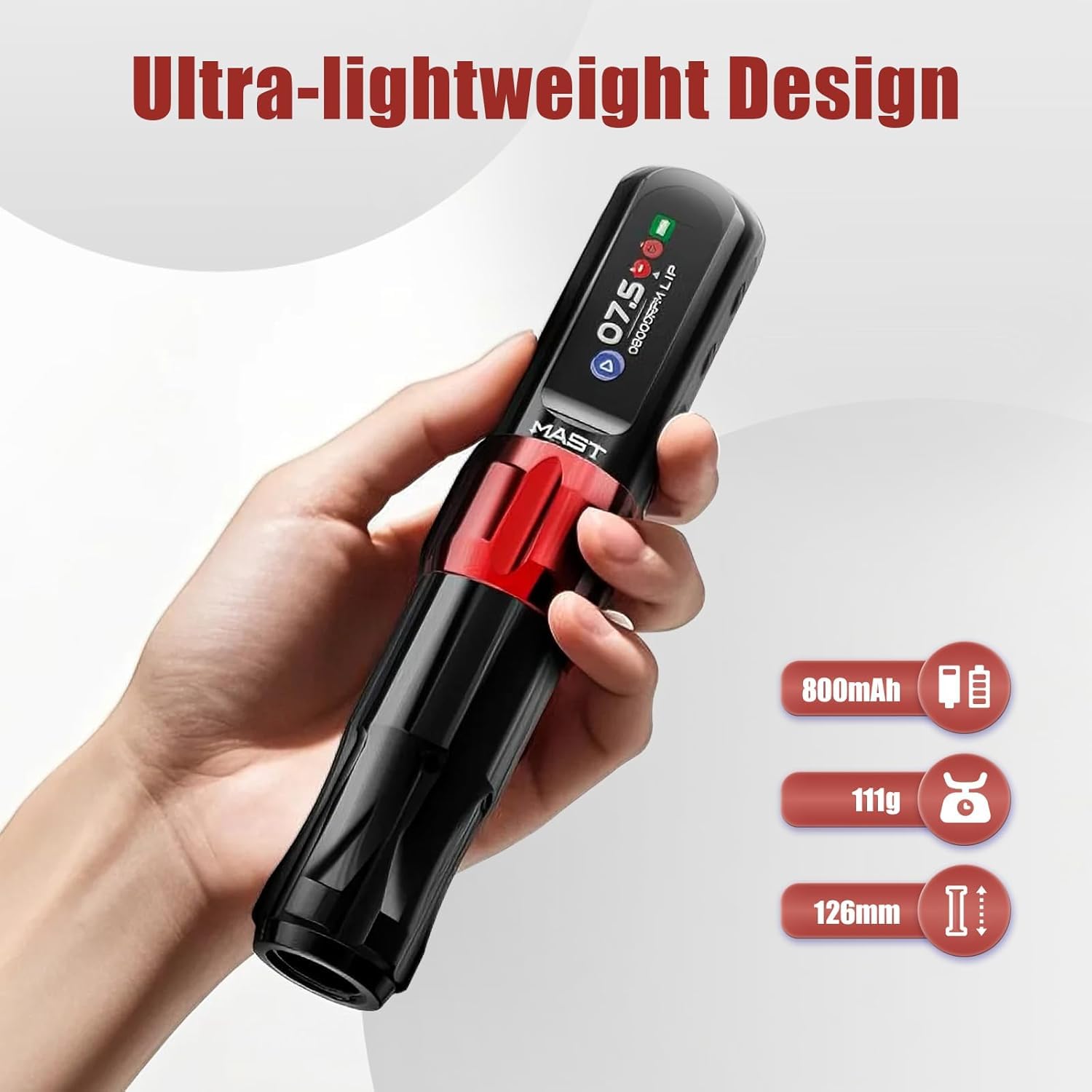 Mast Tour2 Pro Kabellose Tattoo Maschine Kartuschen-System für Linien- und Schattierungsarbeiten Rosa