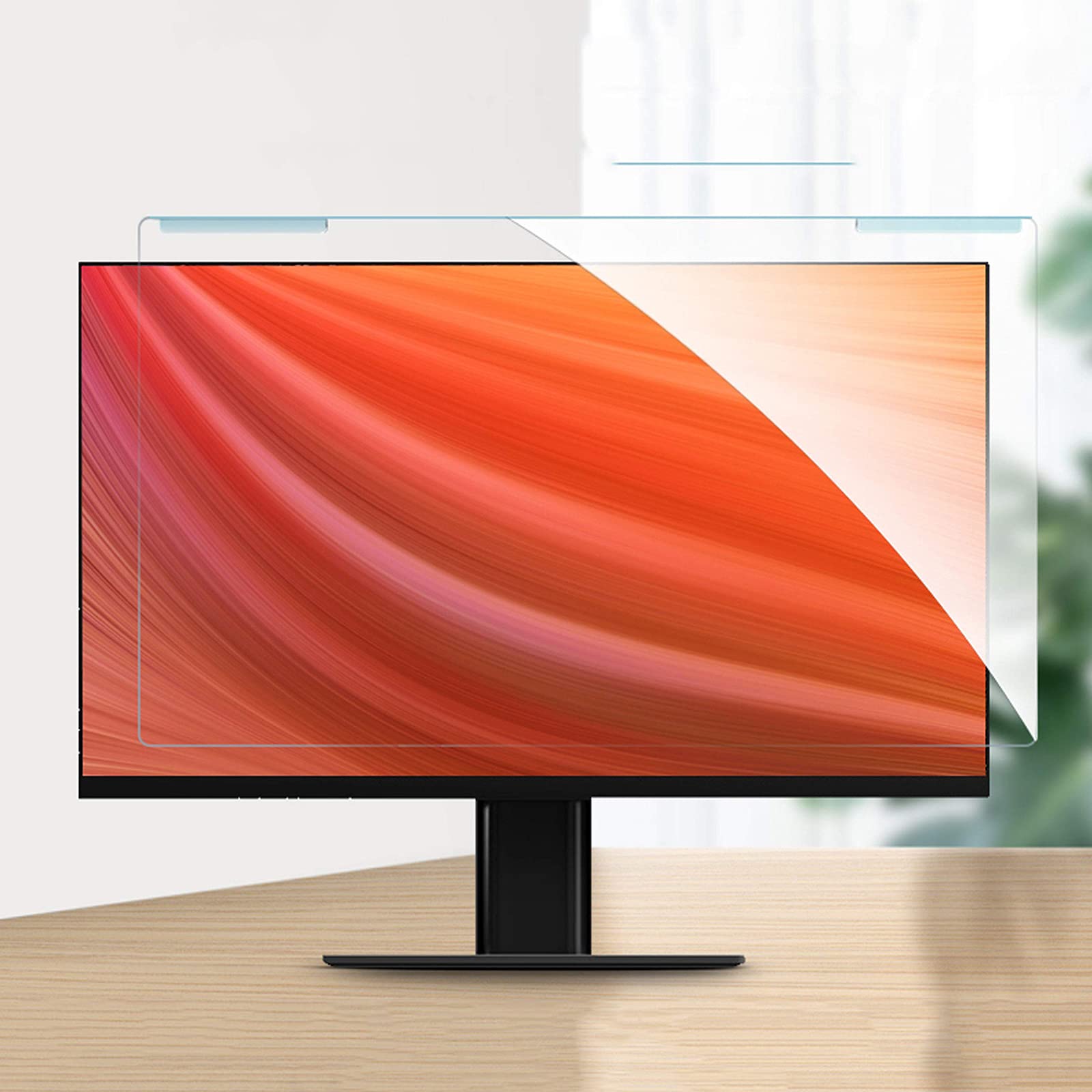 Protector De Pantalla para Pantalla De Escritorio Fácil De Colgar, Bloquear La Luz Azul UV Rayos, Proteger Los Ojos, Adecuado para 28 Pantallas(635 X 370mm)