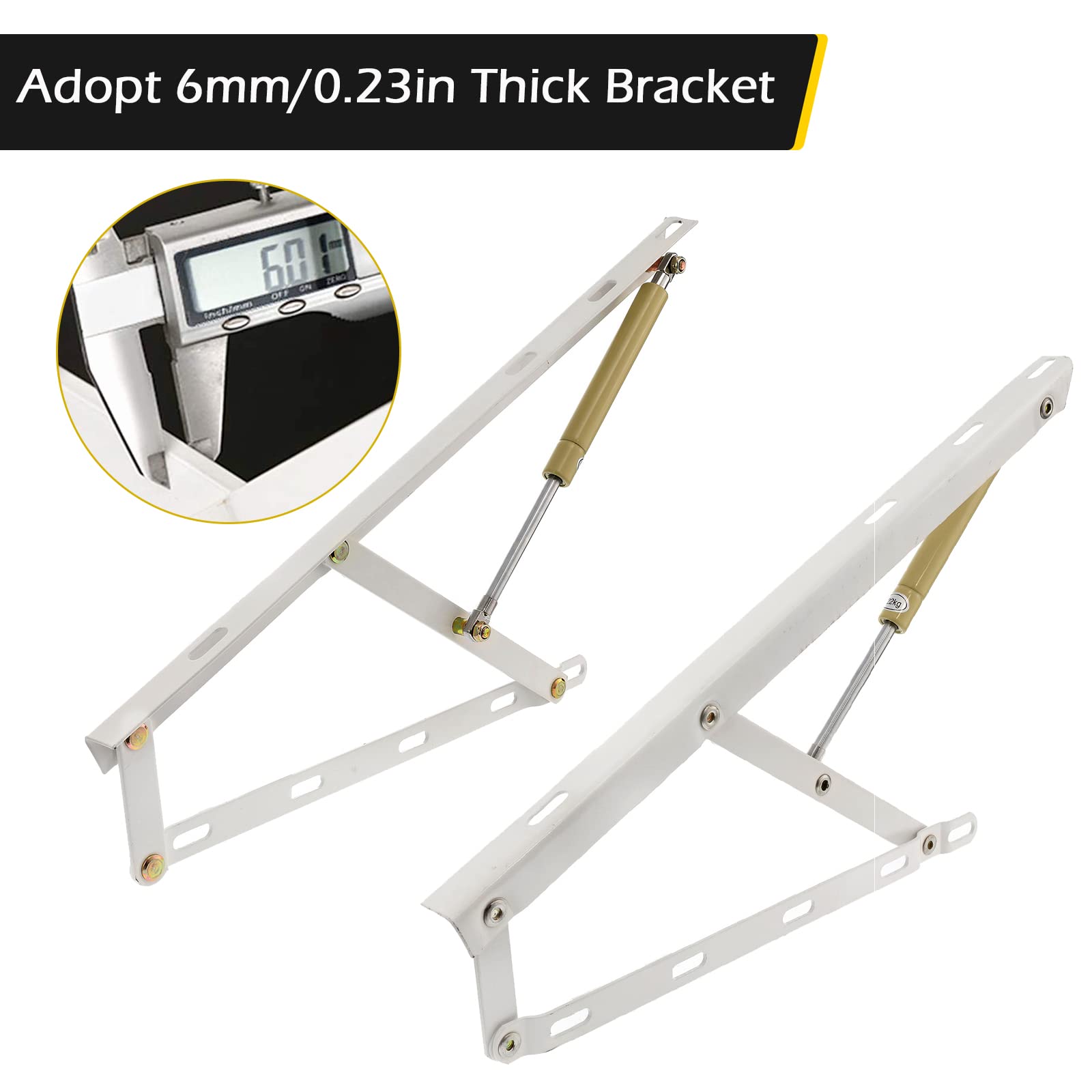 A Pair of 2FT Pneumatic Storage Bed Lift Mechanism Gas Spring Bed