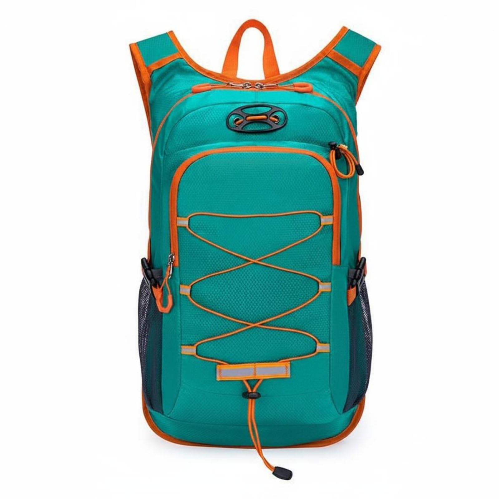 Waterproof Lightweight Travel Backpack Multi-Compartment Hiking Rucksack Scratch-Resistant Cycling Backpack Reflective Strip for Mountaineering, Green, 27-16-49cm-image-12