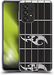 Head Case Designs Black Guitar Fretboards Soft Gel Case Compatible with Galaxy A33 5G (2022)