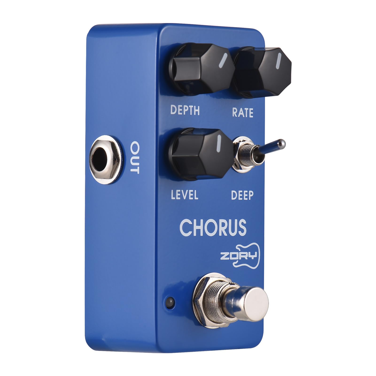 Zory Guitar Analog Chorus Effetti Pedal Autentico Tone vintage Versatile Controlli versi in alluminio in alluminio blu 9.5x4.2x3cm per chitarristi elettrici