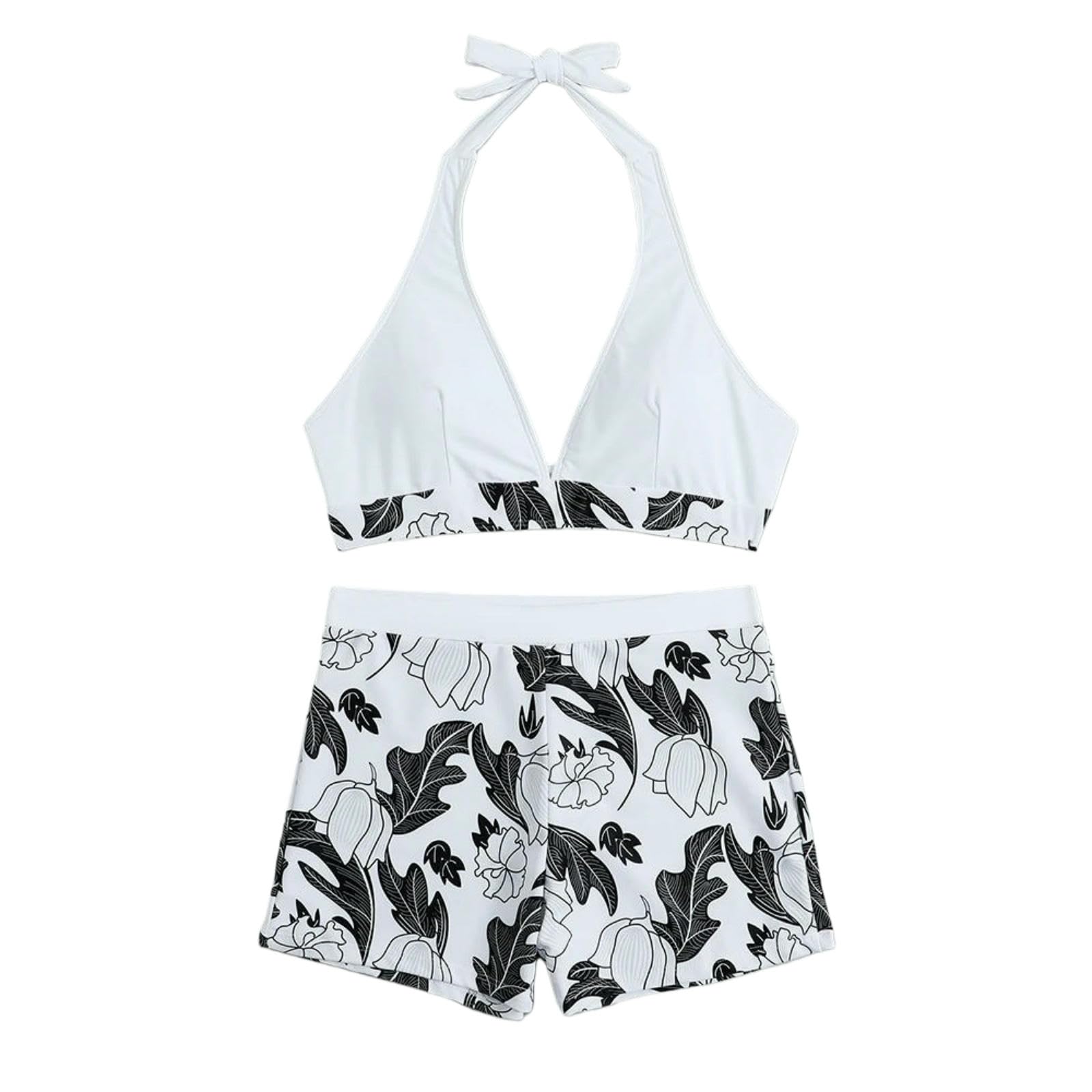Bikini Licou Taille Haute XL pour Sublimer la Silhouette à la Plage