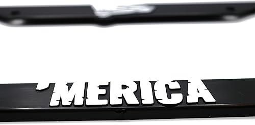Miniatura 4 de Merica' for America - Marco elevado 3D para placa de matrícula  1 paquete de cubierta para placa de automóvil de Estados Unidos  Soporte universal