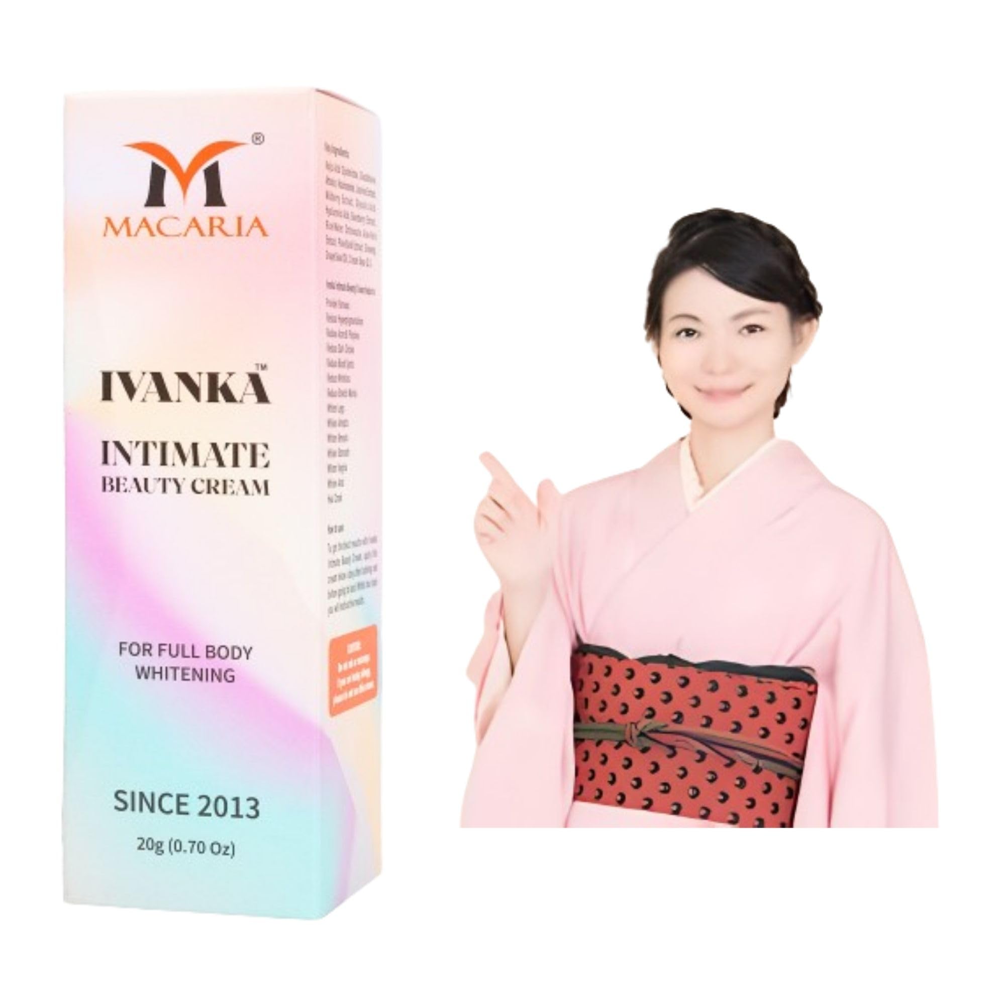 Ivanka face whitening cream women by Bangkok Technology