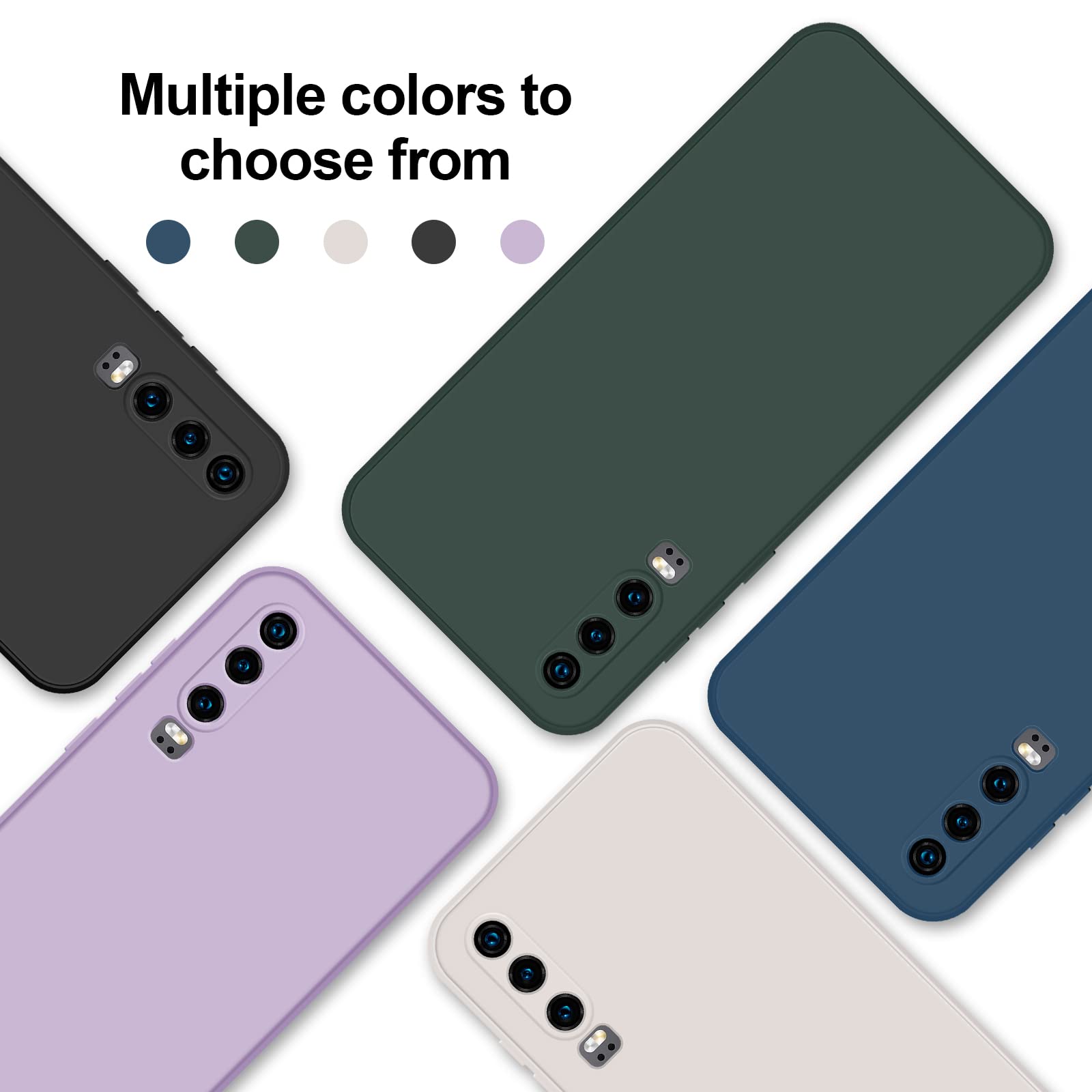 GiiYoon Funda para Huawei P30,Case de Silicona Suave de TPU Funda Protector de Goma Fexible Prueba Liviano y a Delgado de Golpes Antirrayas para Teléfono Huawei P30 — view 8