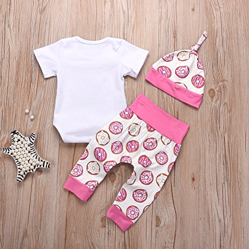 Cute 4PCs Newborn Kids Baby Girl Daddy Little Princess Romper + Flowers Pants + Hat + Flower Headband Winter Outfit3