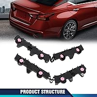 Vista 9 de PIT66 Juego de soportes de parachoques trasero izquierdo y derecho compatible con Nissan Altima Platinum 2019-2023, S, SL, SR, SV/Edición 2019 ONE