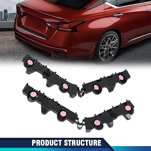 Miniatura 9 de PIT66 Juego de soportes de parachoques trasero izquierdo y derecho compatible con Nissan Altima Platinum 2019-2023, S, SL, SR, SVEdición 2019 ONE