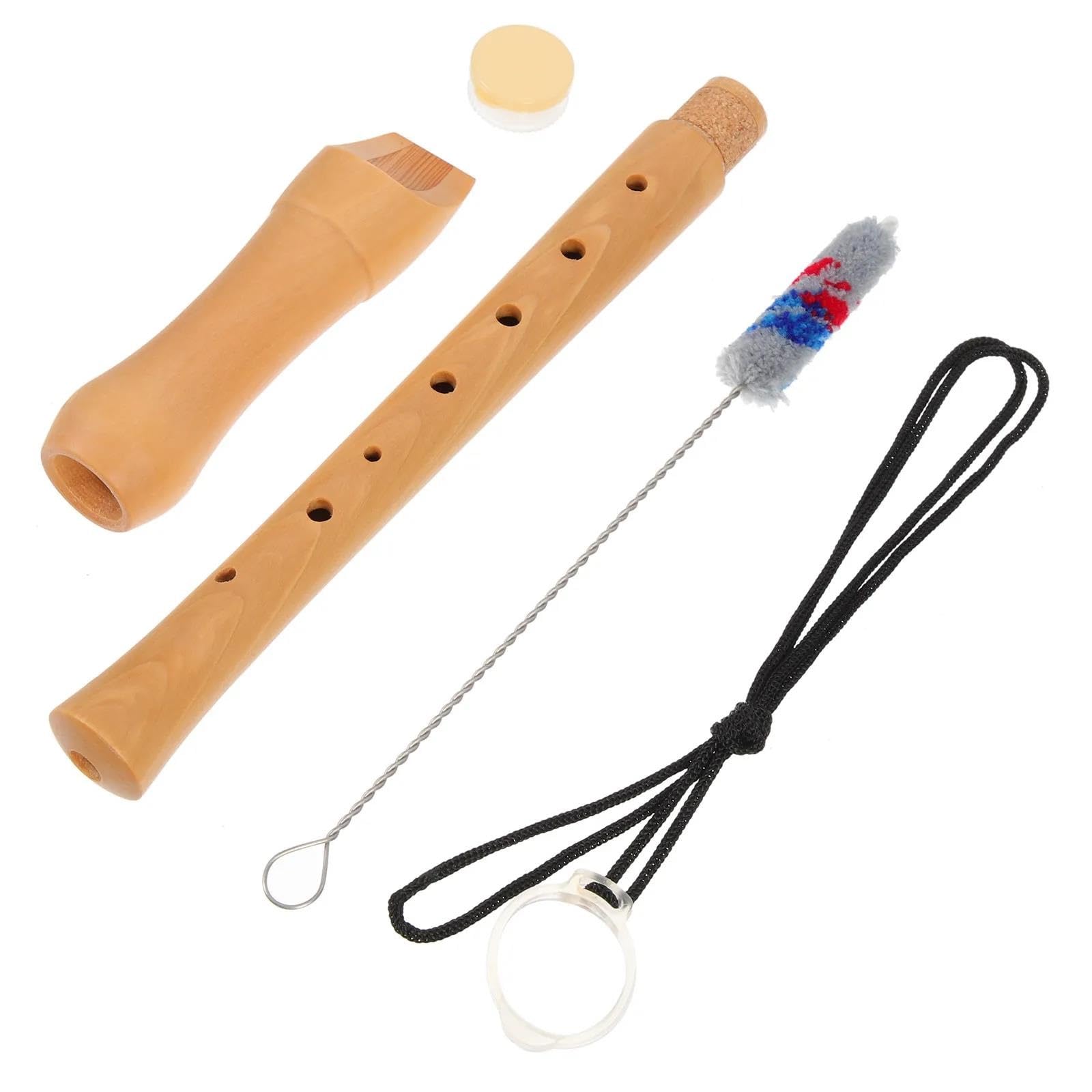 Blockflöte Set 8-Loch-Blockflöte Abnehmbares Zweiteiliges Anfängerinstrument Tragbare Musik Aus Holz