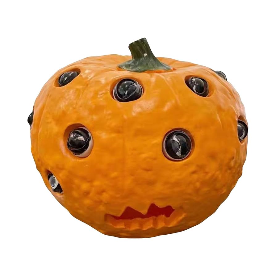 ROUND SQUARE ハロウィン 張り子のかぼちゃ人形 身長約34㎝ ROUND SQUARE ハロウィン 張り子のかぼちゃ人形 身長約34㎝