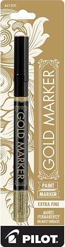 Pilot marcador permanente metalizado, punta extra fina,, Dorado