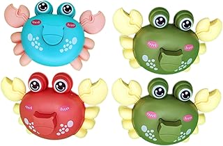 CIYODO 4 Pçs Inércia Caranguejo Criança Banheira Brinquedos Da Criança Banheira Infantil Brinquedos De Banho Da Criança Brinquedos De Caranguejo Desenhos Animados Brinquedos