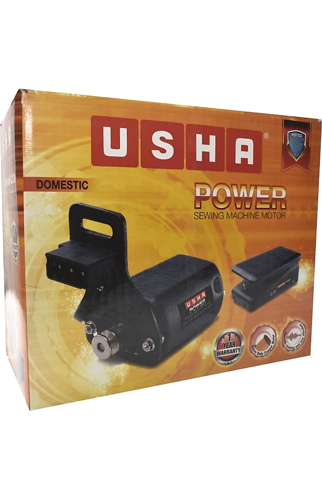USHA Metal Sv Domestic Sewing Machine Motor 1/20 Hp - Black, Adult — Amazon image 5