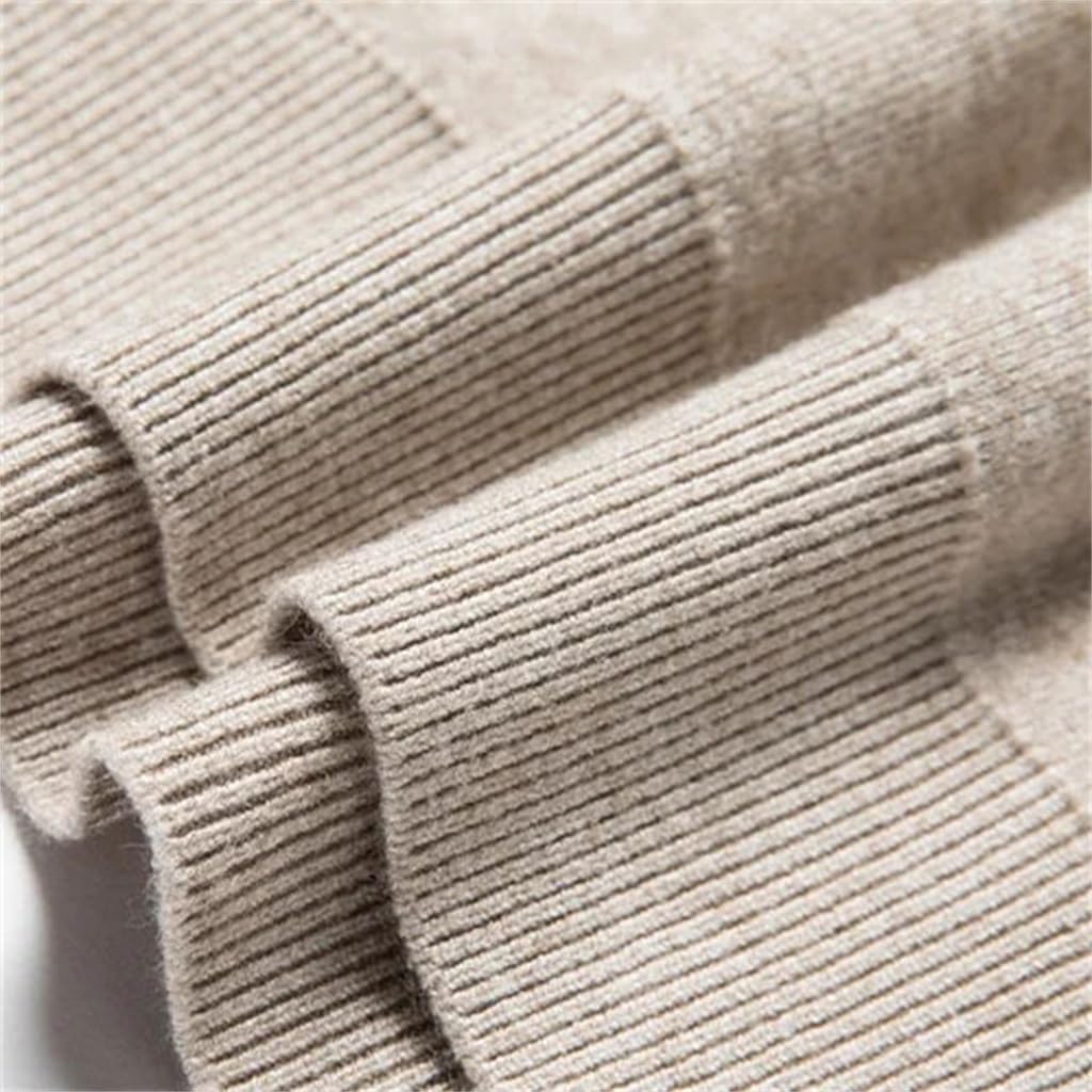 Men's Cashmere Sweater Half Turtleneck Jumper Knitted Pullover