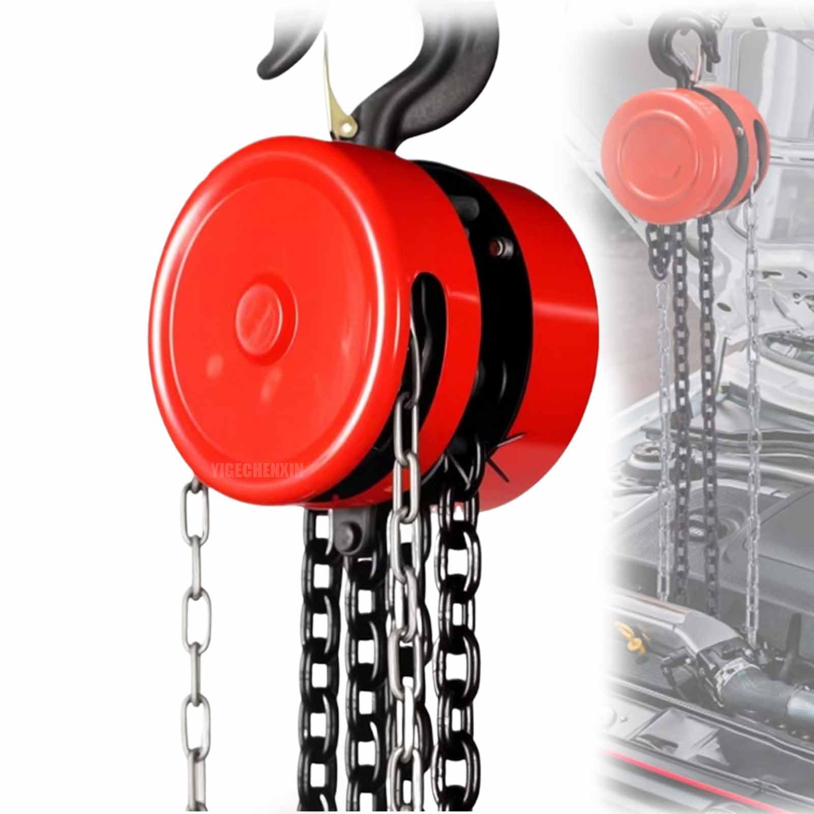 Manueller Hebezeug, 2 Tonnen Stahlkonstruktion in Industriequalität, tragbarer multifunktionaler kleiner Kran für reibungsloses Heben und Korrosionsbeständigkeit im Transport