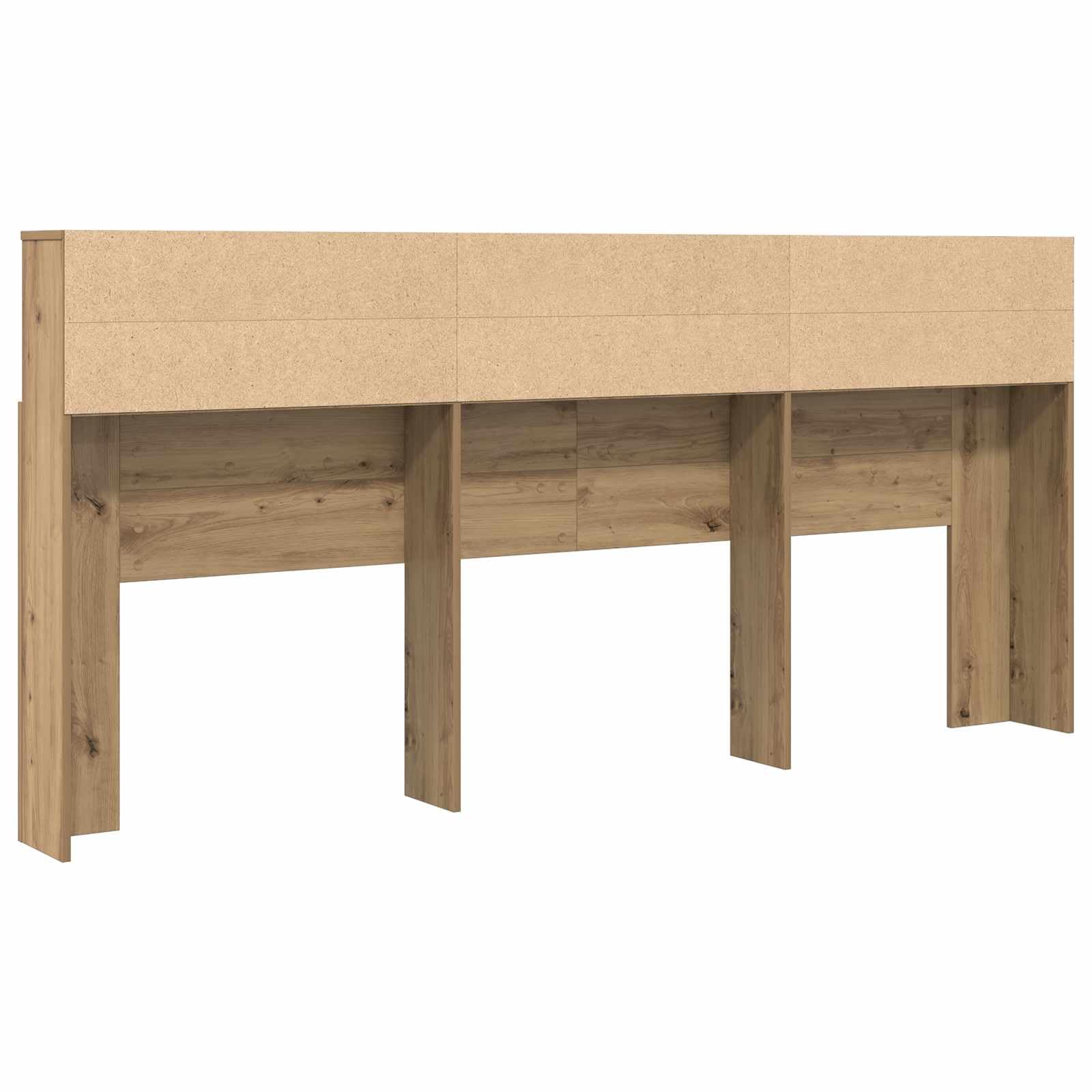 Hothingwell Bettgestell aus Holz, Eichene | Wandmontage, integrierte Regale, moderner Stil, einfache Reinigung mit feuchtem Tuch