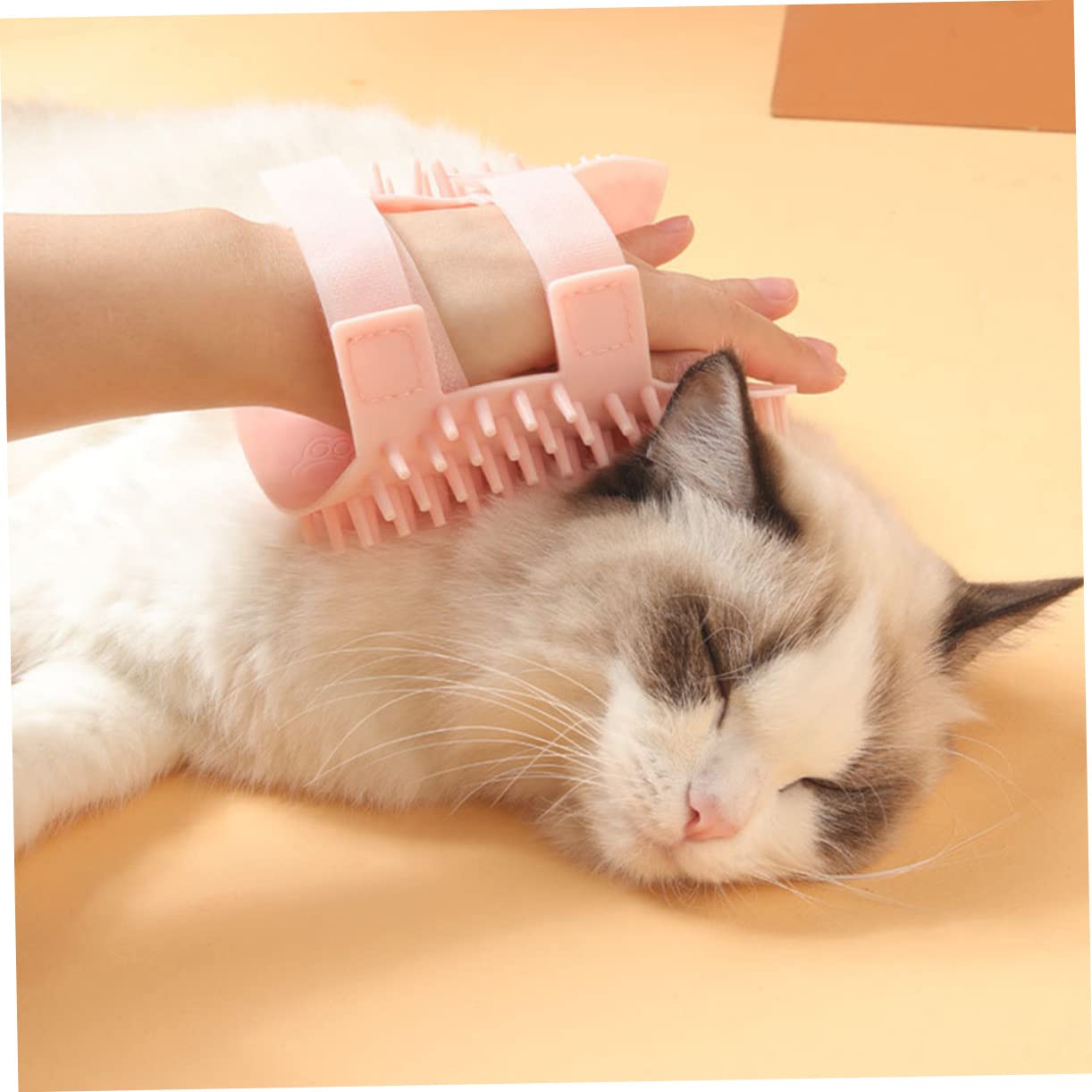 Didiseaon 3piezas Cepillo De Masaje De Para Gatos y Cepillo De Aseo Autolimpiante Para Eliminación De Pelo y Masaje Seco y Húmedo