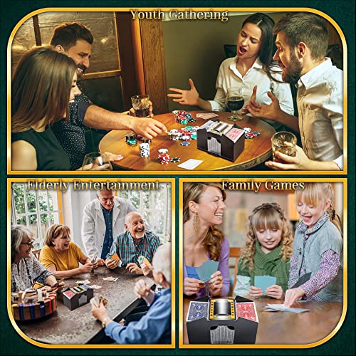 Artishion 1-4 Decks Automatic Card Shuffler, Poker Shuffler Machine, Casino Card Shuffler, Playing Card Electric Shuffler For Uno, Texas Hold'em, Phase 10, Blackjack, Poker, Home Card Games #TOP2