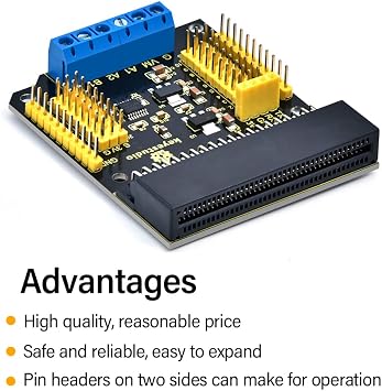 KEYESTUDIO Microbit Motor Driver HAT Breakout Board DRV8833 for BBC Micro bit with Edge Connector