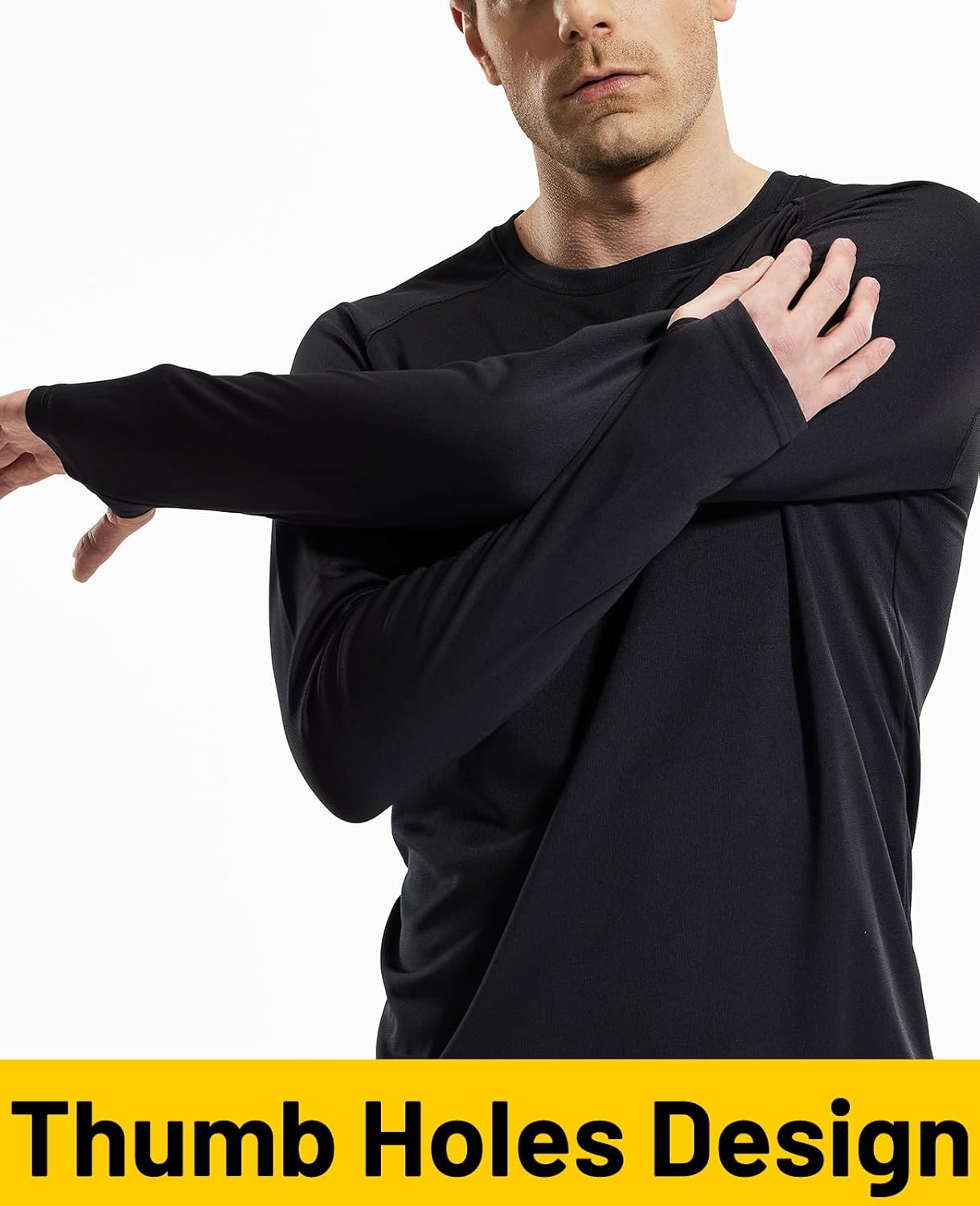 MIER Men's UPF 50+ Sun Shirts Quick Dry Long Sleeve UV Shirts Lightweight Rash Guard Swim T-Shirts Hiking Running - Image 5