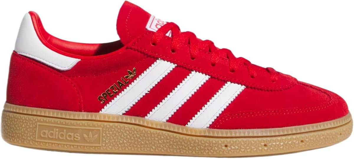 adidas Handball Spezial Womens Lifestyle Shoes (Better Scarlet/White/Gold Metallic)