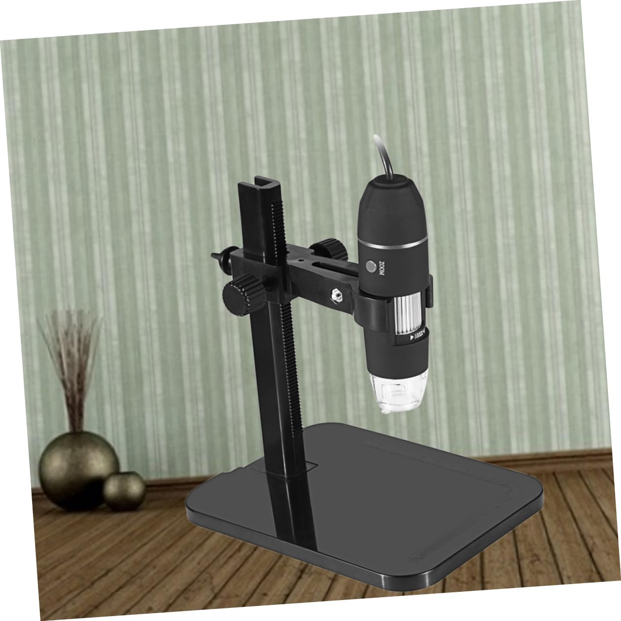 Microscopio Digital USB Portátil con Aumento Sensor de Alta Resolución y Soporte Compatible con Windows para Exploración Detallada