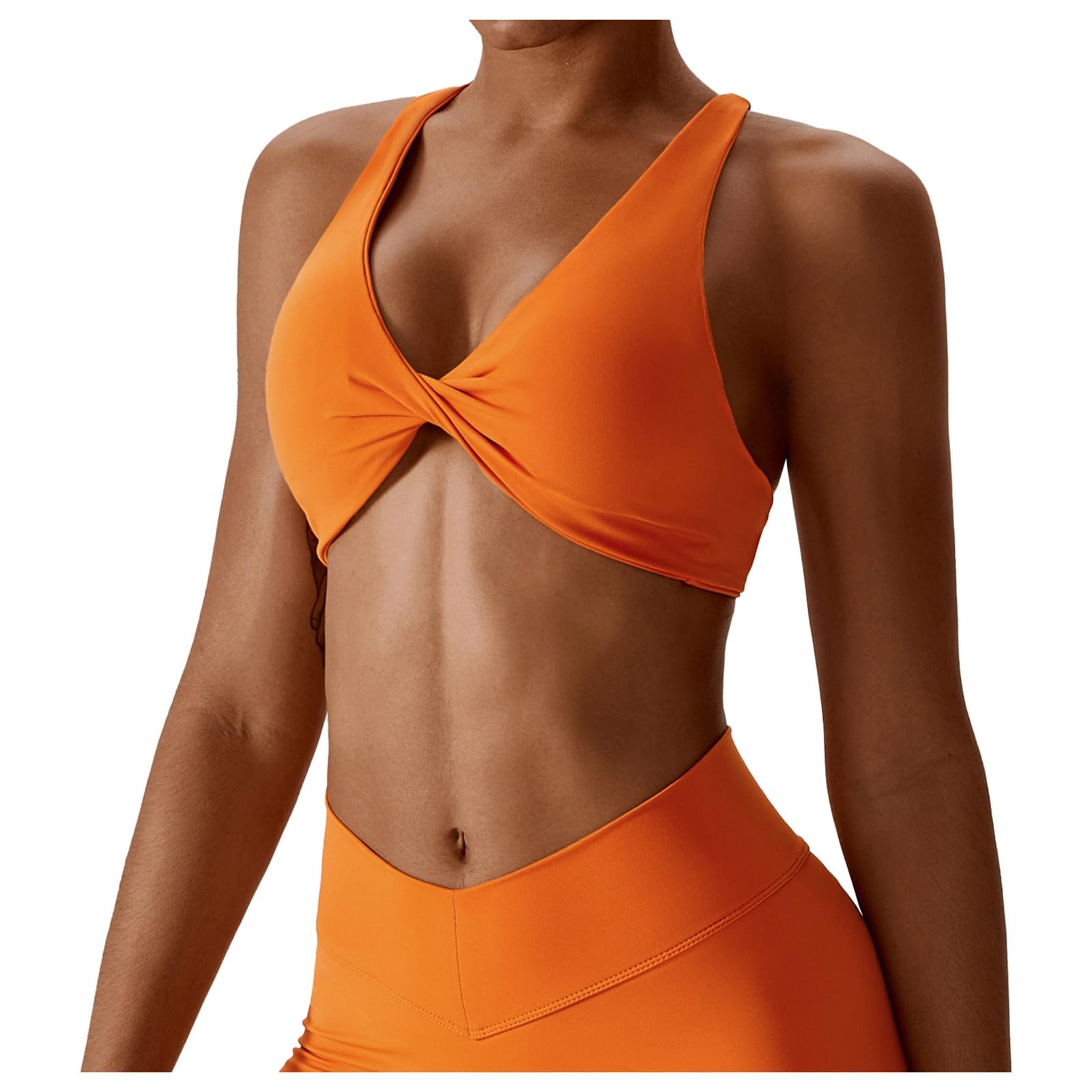 Seamless Yoga Top Skin Feel for Women Backless Sports Bra for Running Fitness Bralette, Black, S