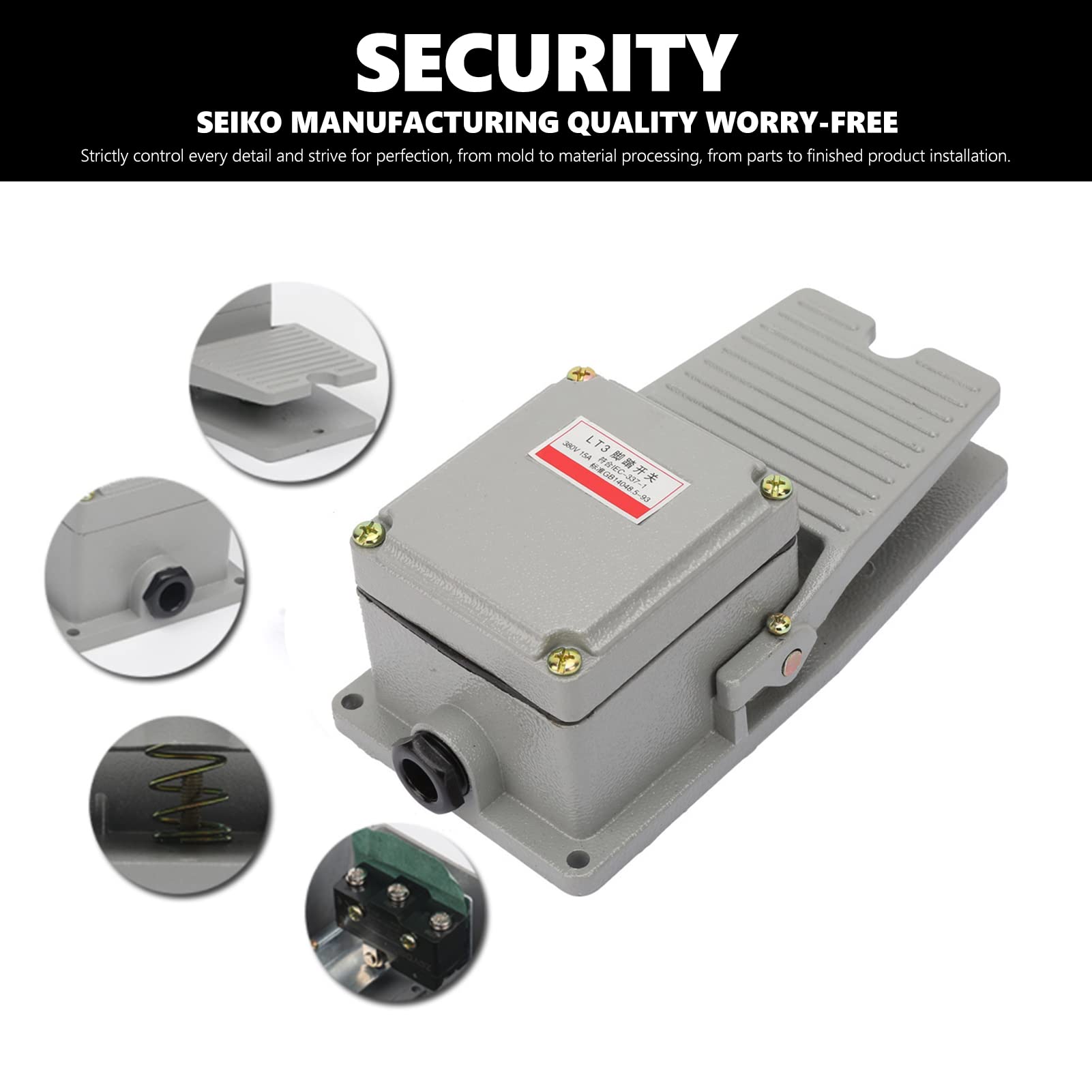 Foot Switch Foot Operated On Off Switch, Switch, AC 250V 15A... Foot Pedal