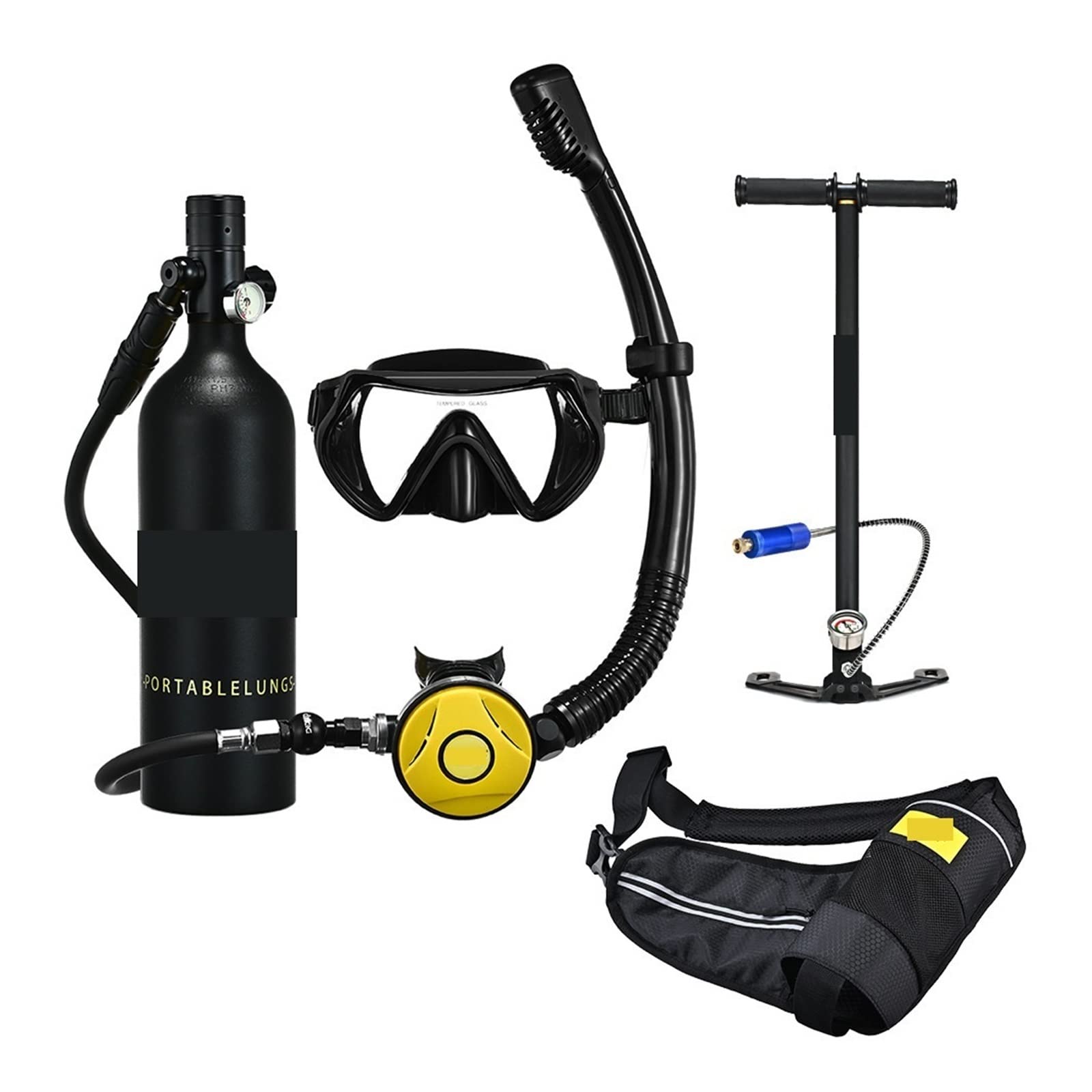 Dcdcd Sku4 Black Bottle Blackhead Snorkel Underwater Diving Rebreather Portable Deep Snorkeling Equipment(Sku4 Black Bottle Blackhead)