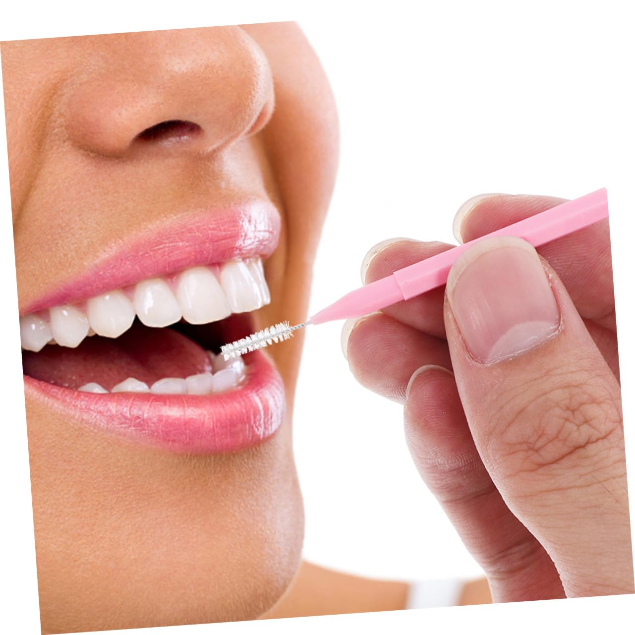 NOLITOY 200piezas Cepillo de Limpieza Interdental Unidades Cerdas Suaves Limpiador de Aparatos Dentales para Hilo Dental y Cuidado Bucal