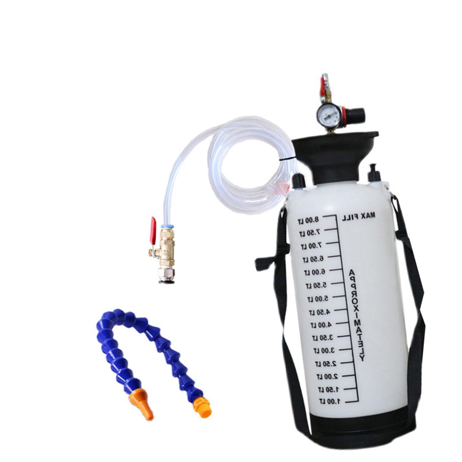 Juego de Herramientas para Bomba de Fluido transmisión neumática, depósito llenado Aceite para Engranajes 8 l, Recarga Aceite Motor automotriz, diluido, Agua, líquido, Sin Adaptador