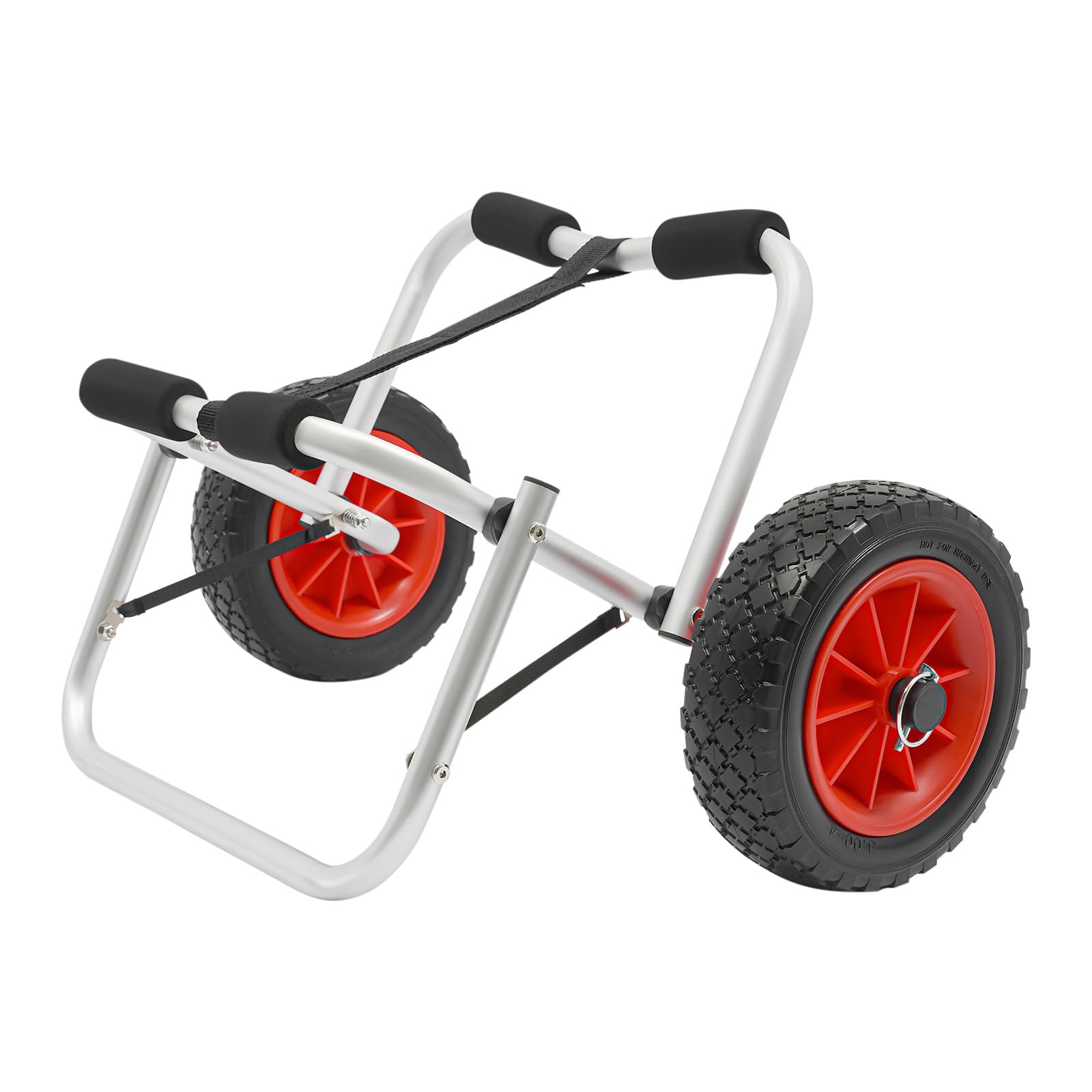 Bootswagen Transportwagen,Kanu-Trolley-Wagen,Zusammenklappbar Bootstransporter＋1* Riemen,80 kg Tragfähigkeit Anhängerhalterung für Transport Booten, Kanus, Surfbrettern
