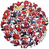 100 Spidey Stickers Set,Cartoon Aufkleber,Wasserfeste Vinyl Cartoon Sticker für Kinder & Erwachsene,Perfekt für Laptop,Handyhüllen,Skateboard,Koffer,Auto und mehr