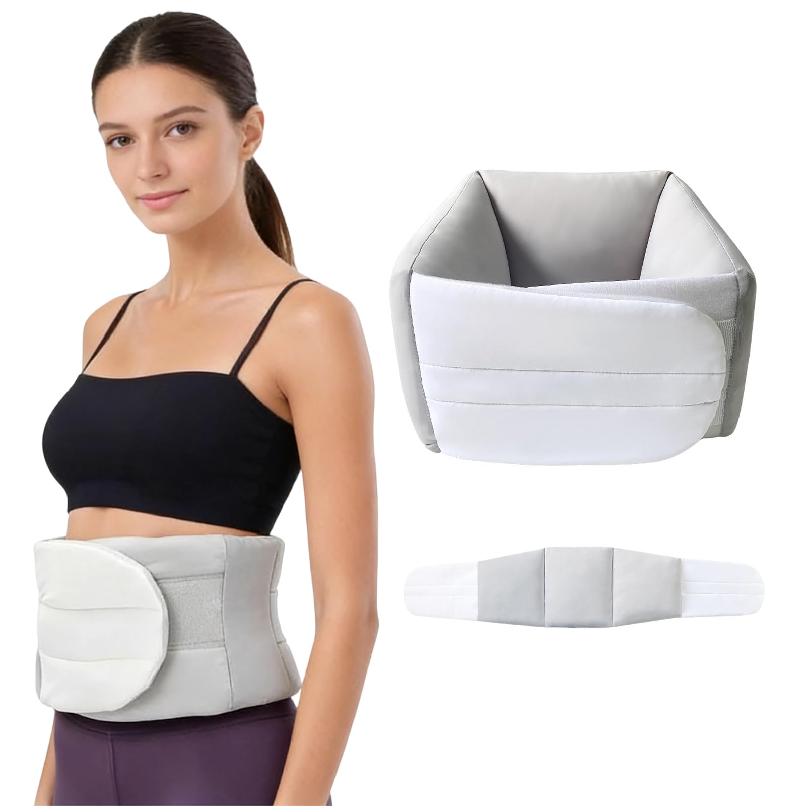 Cuscino Lombare Ergonomico ad Avvolgimento 360° per Dormire – Supporto Regolabile per la Schiena contro Sciatica e Dolori, Tessuto Traspirante per Letto, Ufficio e Auto