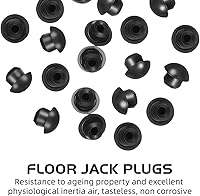 Vista 5 de Llenadora hidráulica de goma negra, tapones de llenado de aceite de gato, 25 unidades, enchufe de piso Jack de piso, enchufe de llenado de aceite