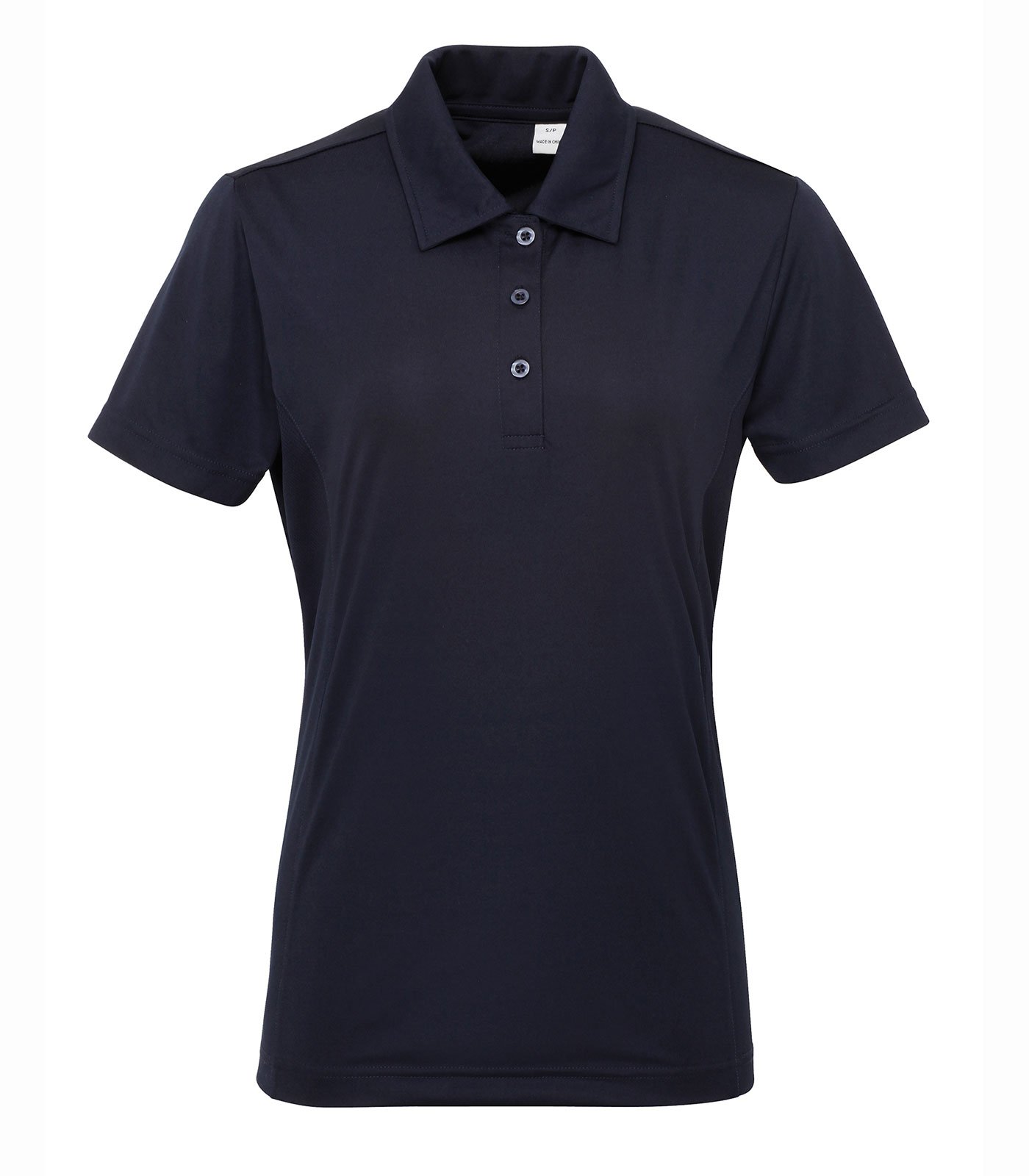 Tri Dri Women's French Navy Tridri Panelled Polo Shirt Large