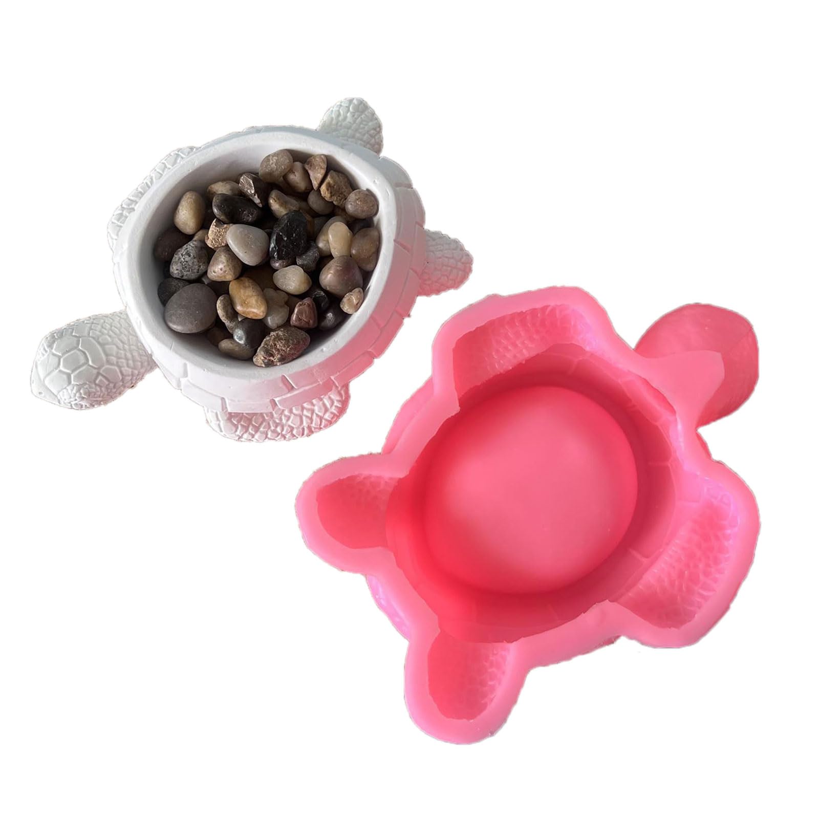 Moule silicone tortue pour fabriquer un pot à bonbons en résine